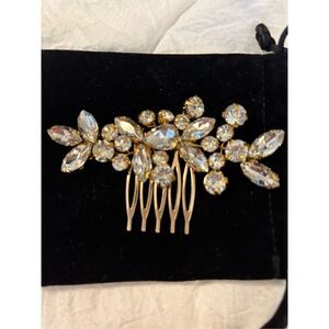 NEW Bride Wedding Hair Comb Delicate Crystal Accessories(Gold)